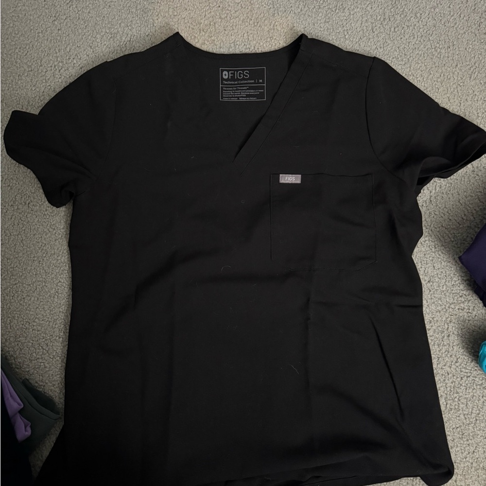 FIGS Black Scrub Top& bottom